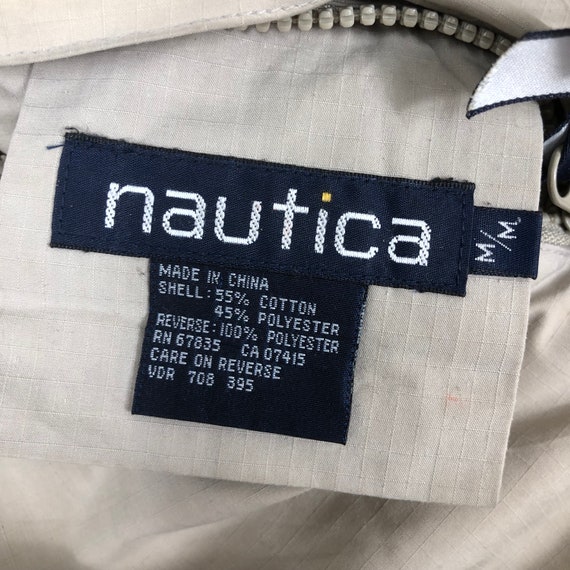 Vintage NAUTICA Sport Jacket Big Logo Spellout Em… - image 7