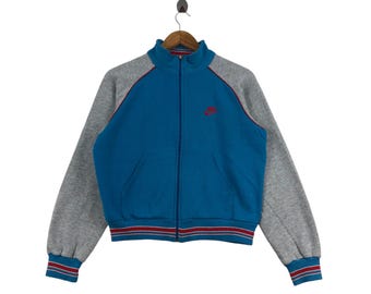 Klasyczny sweter Nike Blue Tag z lat 90., krótki, streetwear