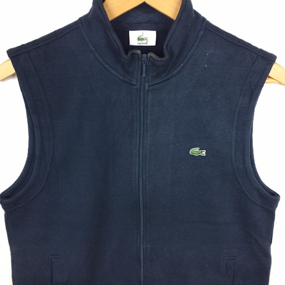 Raro Chaleco LA CHEMISE LACOSTE con logo pequeno color azul y negro con cremallera estilo hip hop ropa de calle ropa deportiva regalo Etsy Mexico