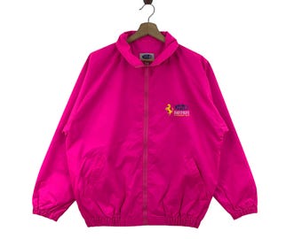 Vintage 90s Pink Ferrari Racing Jacket – Magneti Marelli F1 Windbreaker