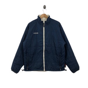 Reversible! Vintage COLUMBIA Quilted Light Puffer Jacket Outdoor Life Style Camping Hiking