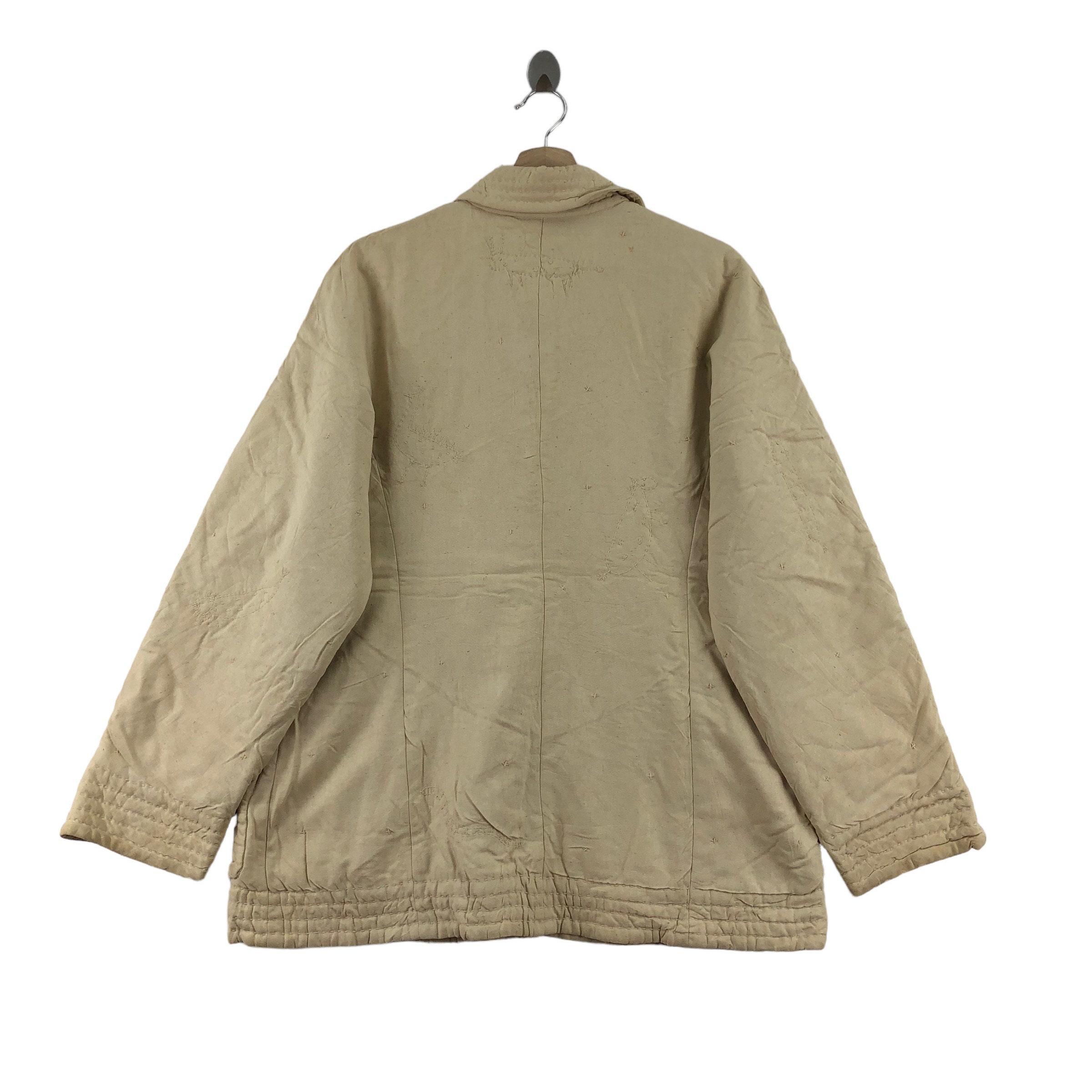 TSUMORI CHISATO Jacket Sashiko Design With Bamboo Button Issey