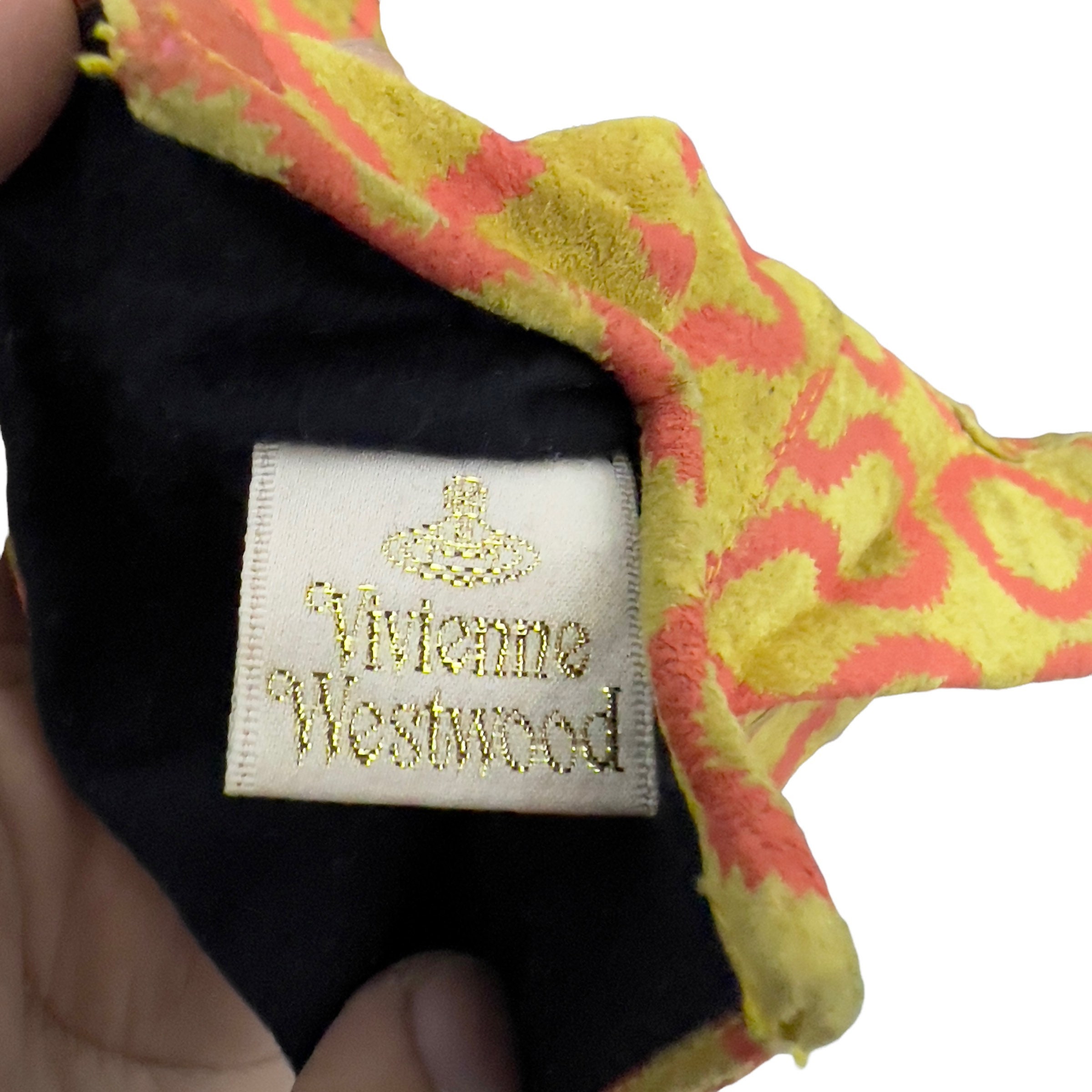 Vintage 90s Squiggle Print VIVIENNE WESTWOOD Leather Gloves - Etsy