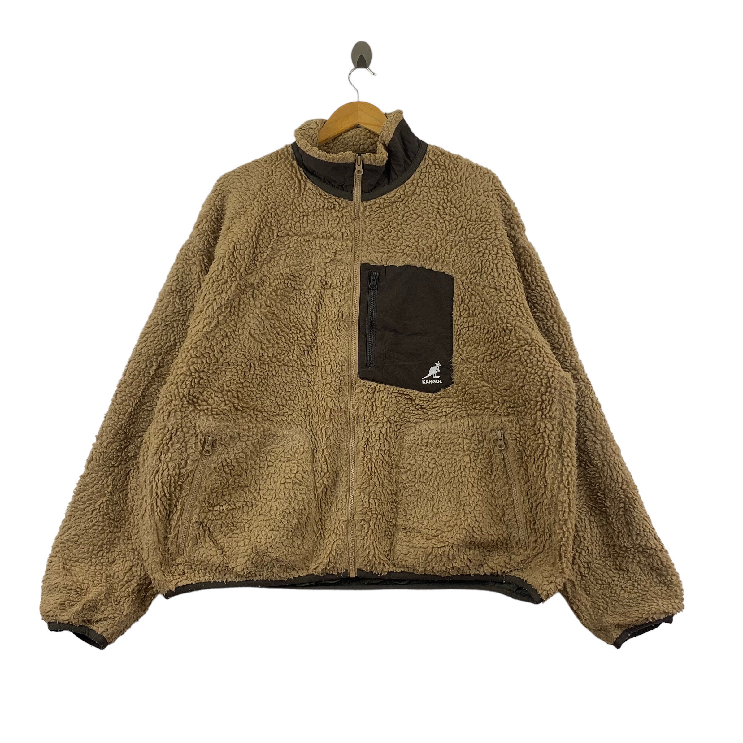 Kangol fleece jacket deals