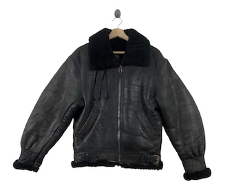 Vintage USN Type G-1 Flight Leather Bomber Jacket - Etsy