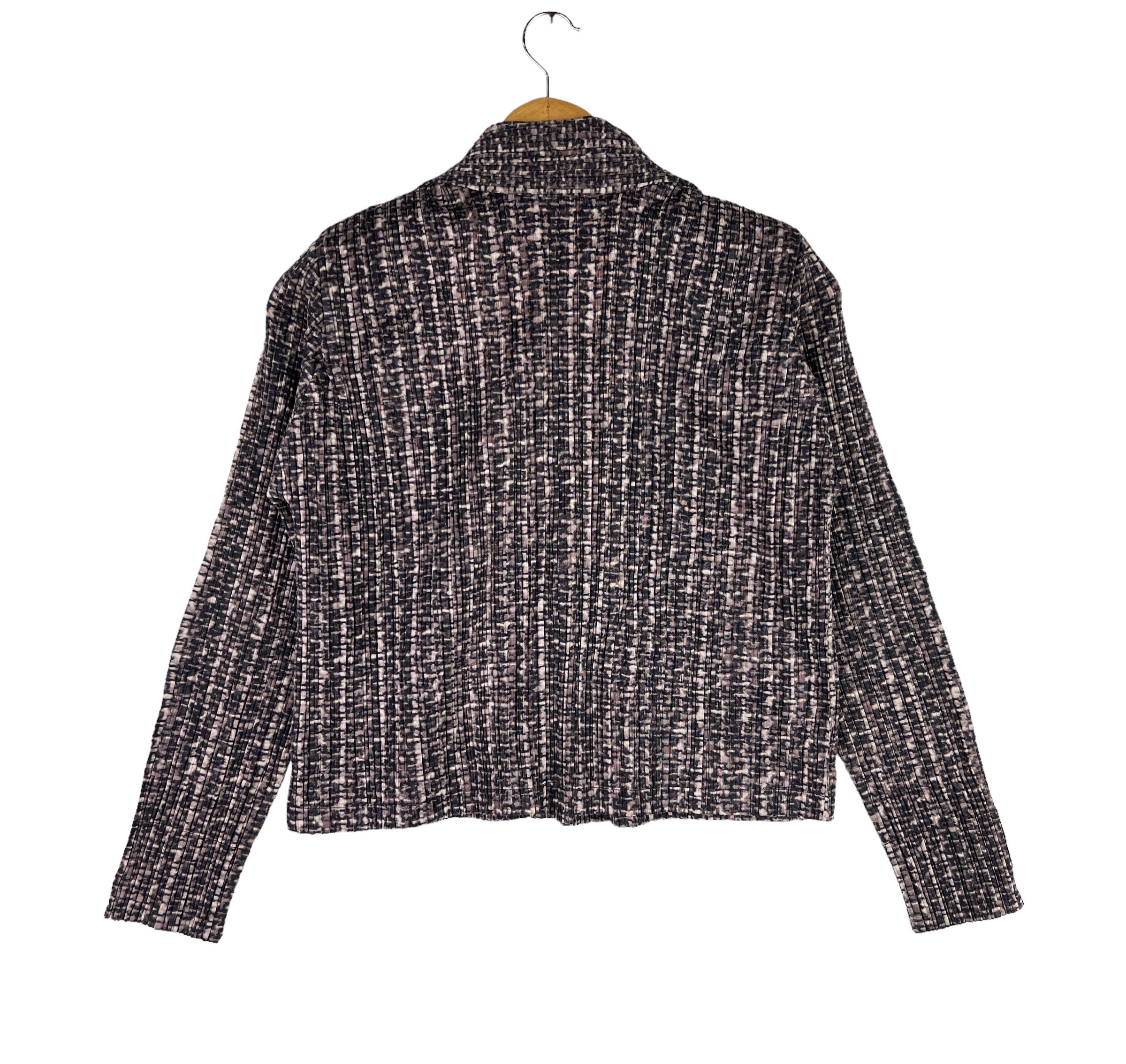 ISSEY MIYAKE Pleats Please Jacket Crop Pleated Elegant ISSEY MIYAKE Pleats Please Jacket Crop Pleated Elegant