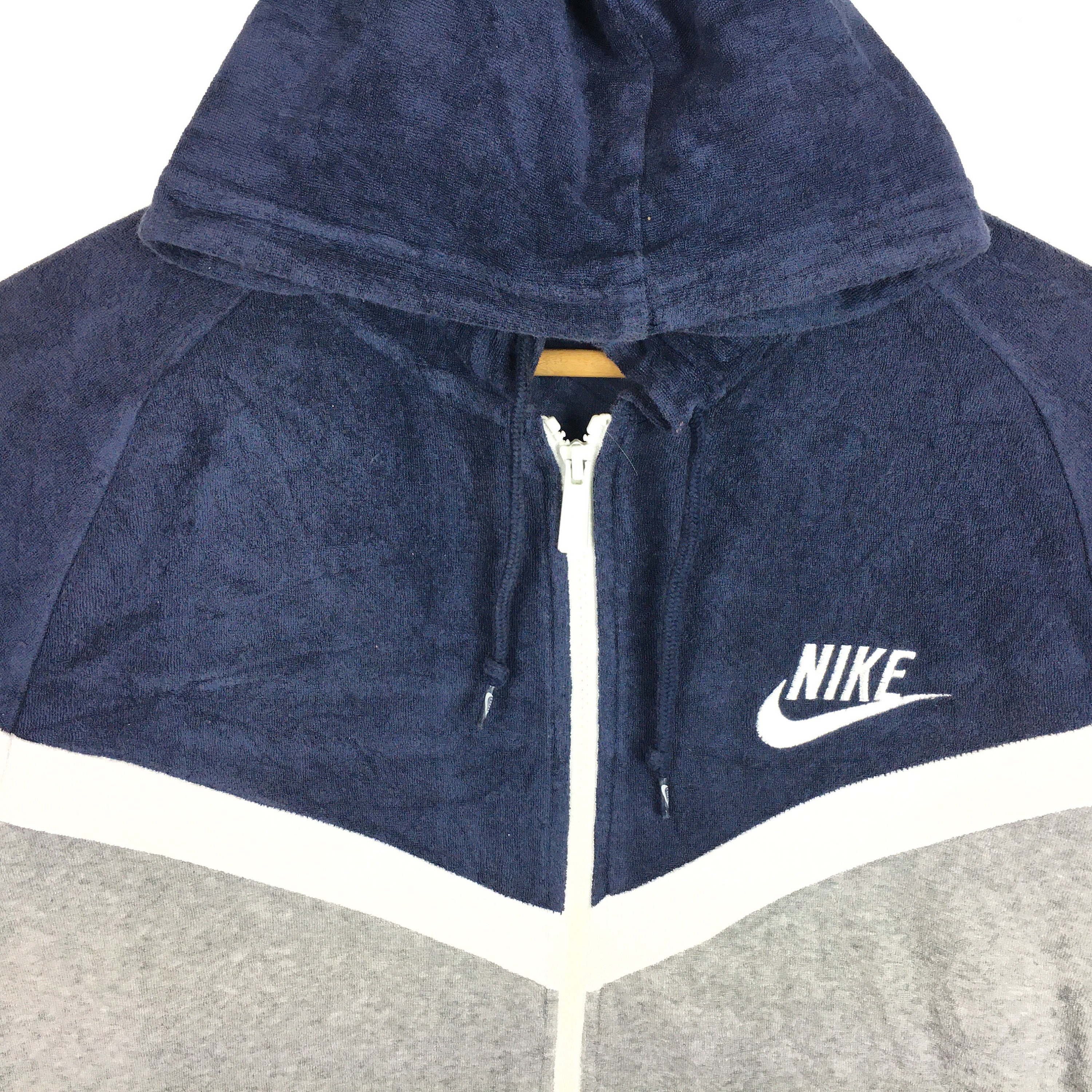 nike swoosh color block hoodie