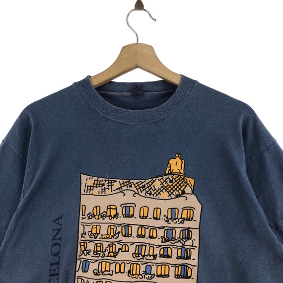 90s？ ガウディ GAUDI ヴィンテージアートTシャツ Vintage 90s ANTONI GAUDI Barcelona T-shirt Architect and Designer