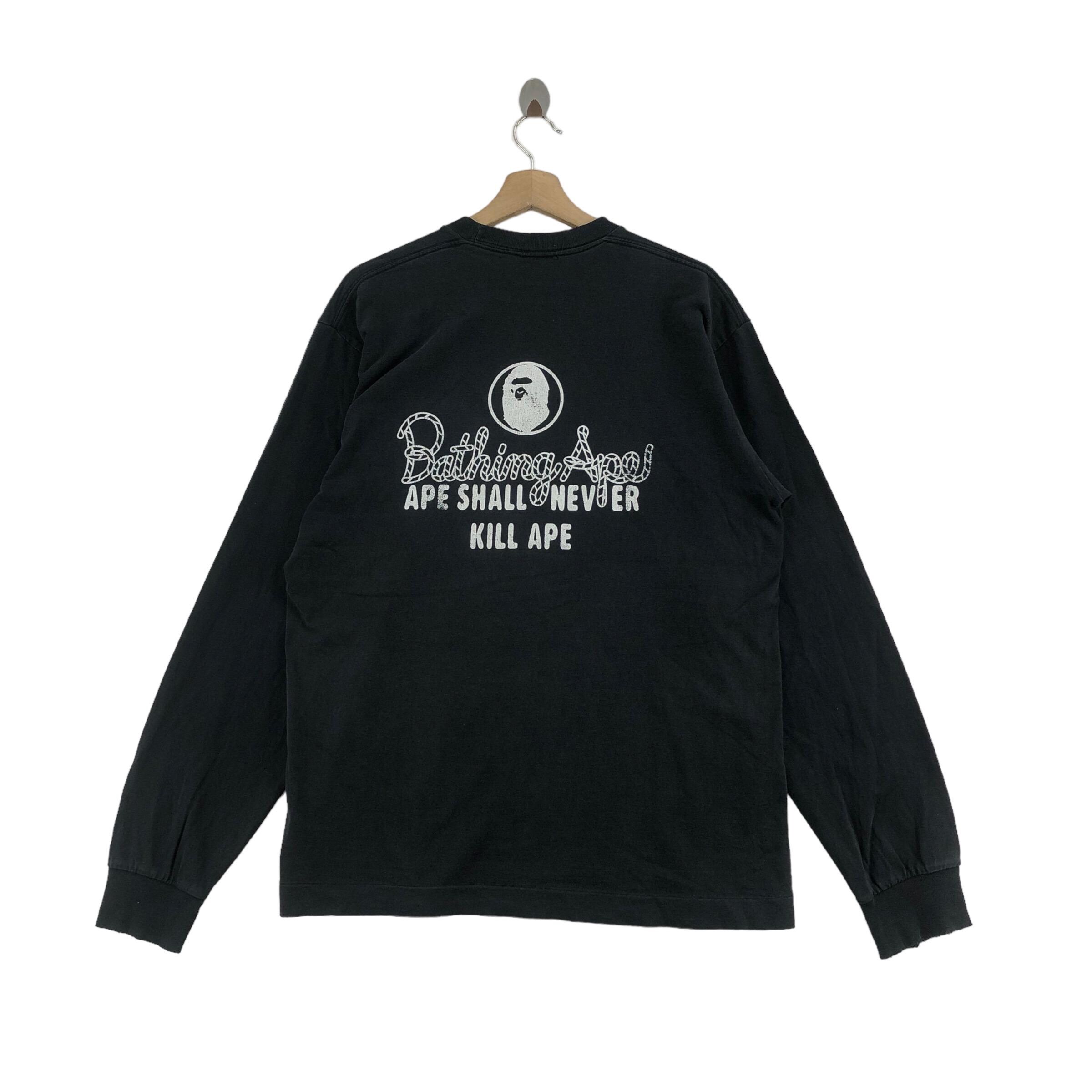 Bathing ape long sleeve shirt sale