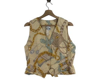 Vintage CELINE PARIS Baroque Vest Sleeveless