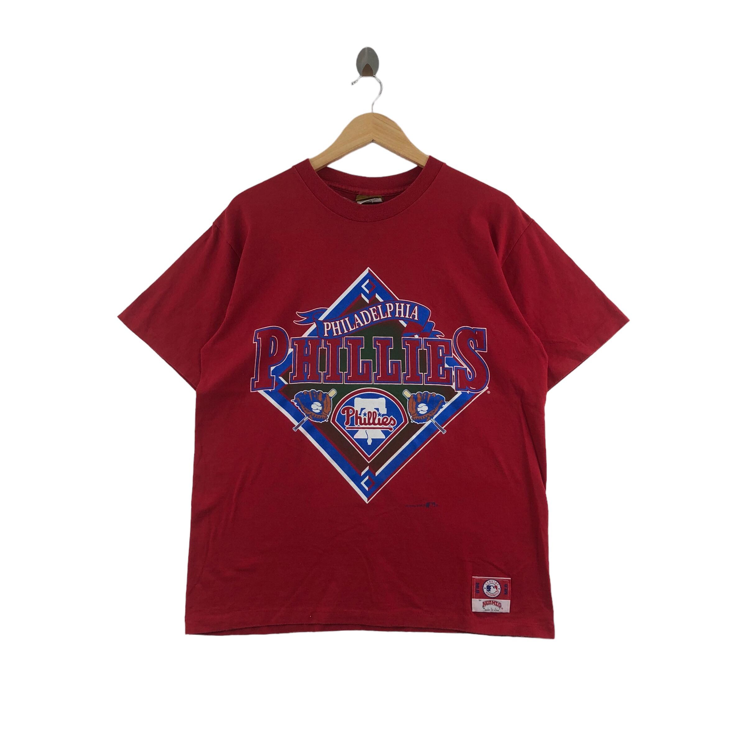 Vintage 90s Philadelphia Phillies MLB T-Shirt Nutmeg