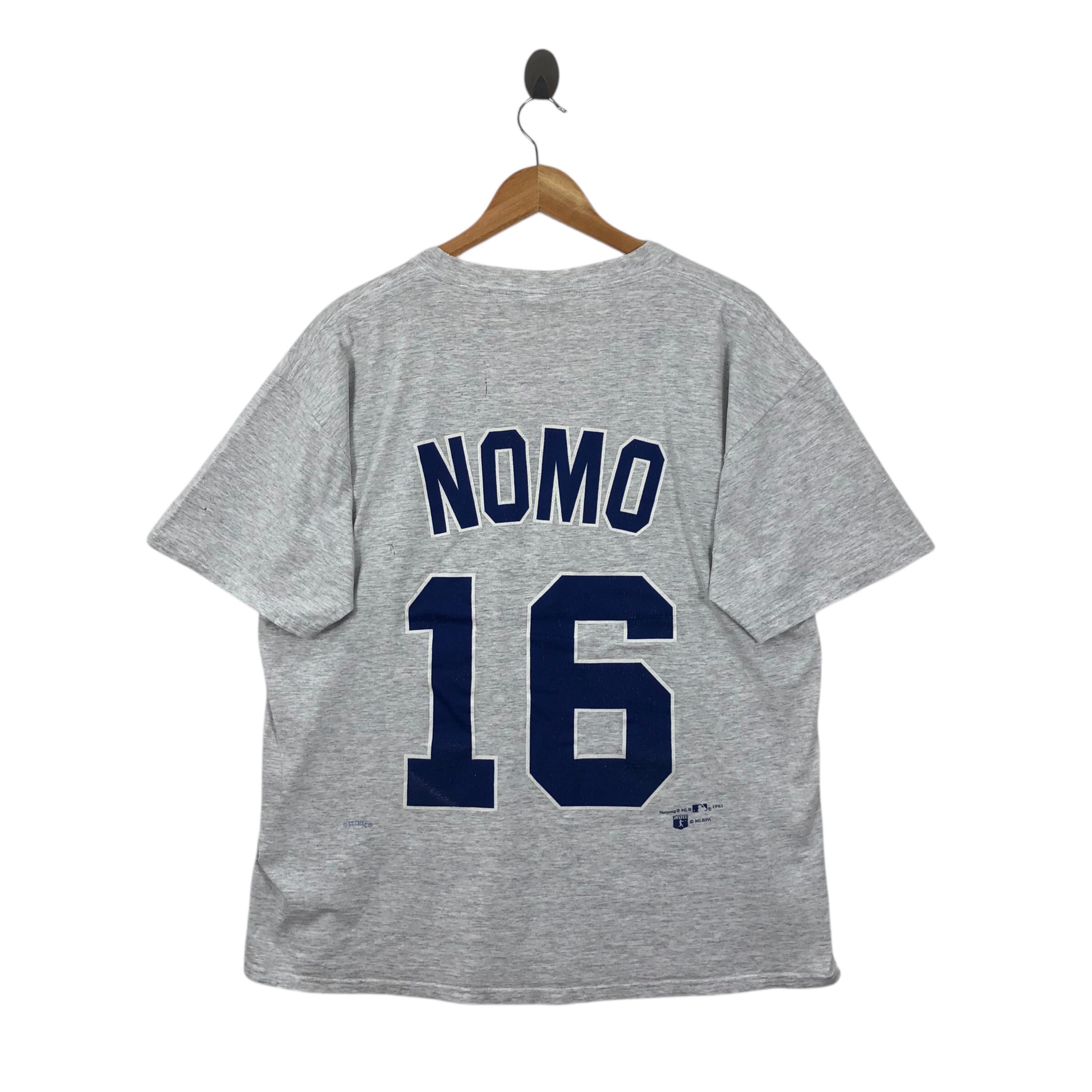 Vintage 90s DODGERS Nomo 16 Tee Shirt MLB Nutmeg Tag Size L - Etsy