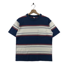 WAREHOUSE Streifen T-Shirt Indigo Japan