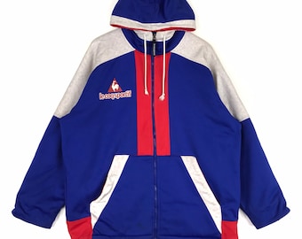Vintage Le Coq Sportif Color Block Jacket - XXL Hiphop Sportswear