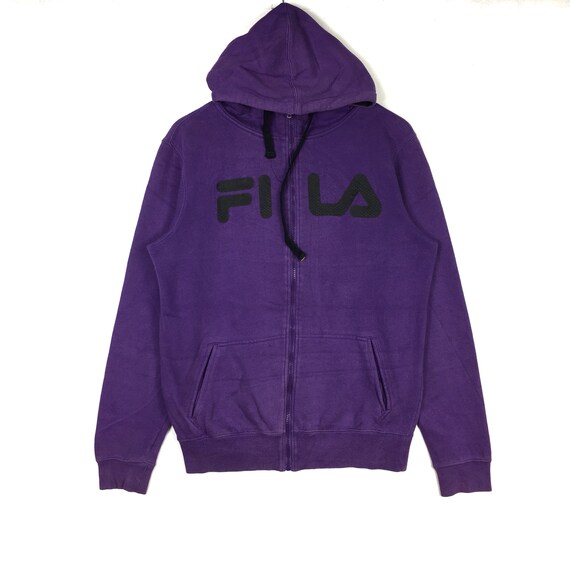 purple fila hoodie