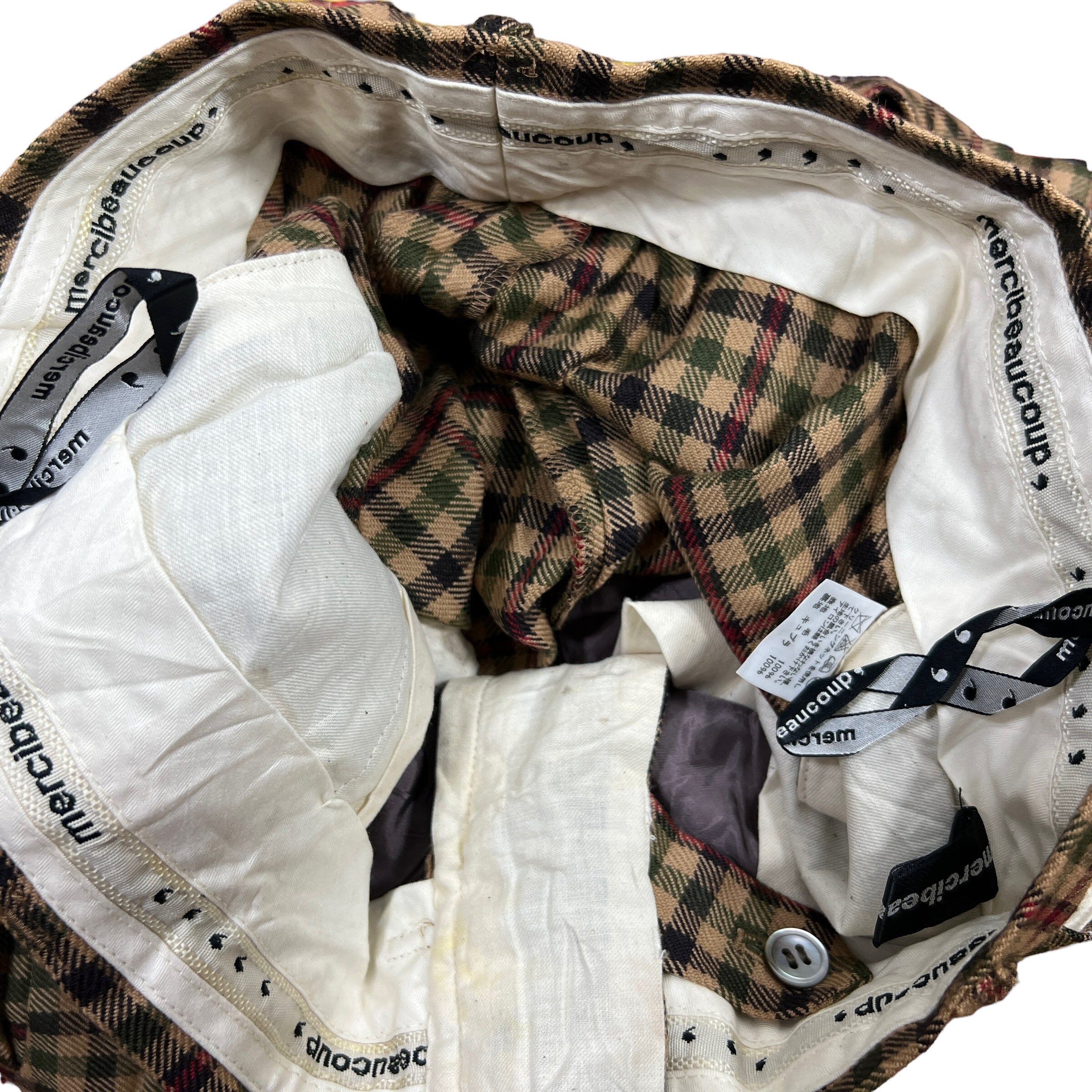 mercibeaucoup ぞうパン Vintage Mercibeaucoup ISSEY MIYAKE Pants Checkered Drop