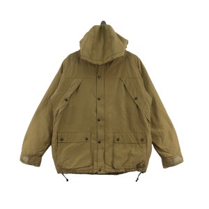 Jaqueta vintage dos anos 90 da Oregon Outfitters com vários bolsos, feita nos EUA, estilo outdoor, jaqueta de inverno com forro sherpa