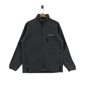 Vintage MONT-BELL Fleece Jacket Clima Plus Polartec Japanese Outdoor Brand Vintage Hiking Clothing