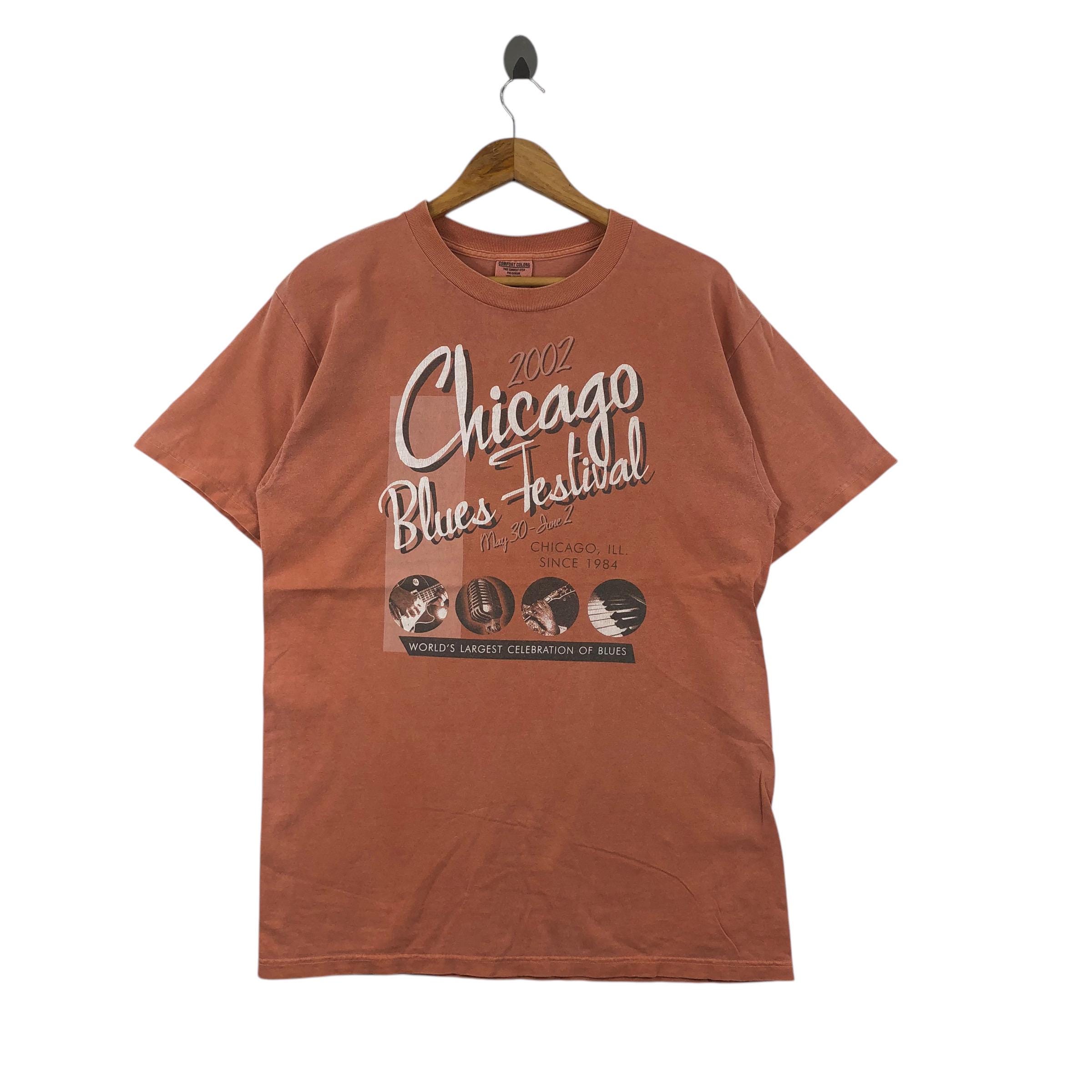 90s Chicago Blues Festival Tシャツロングビーチ音楽 Chicago Blues Festival Tshirt - Etsy