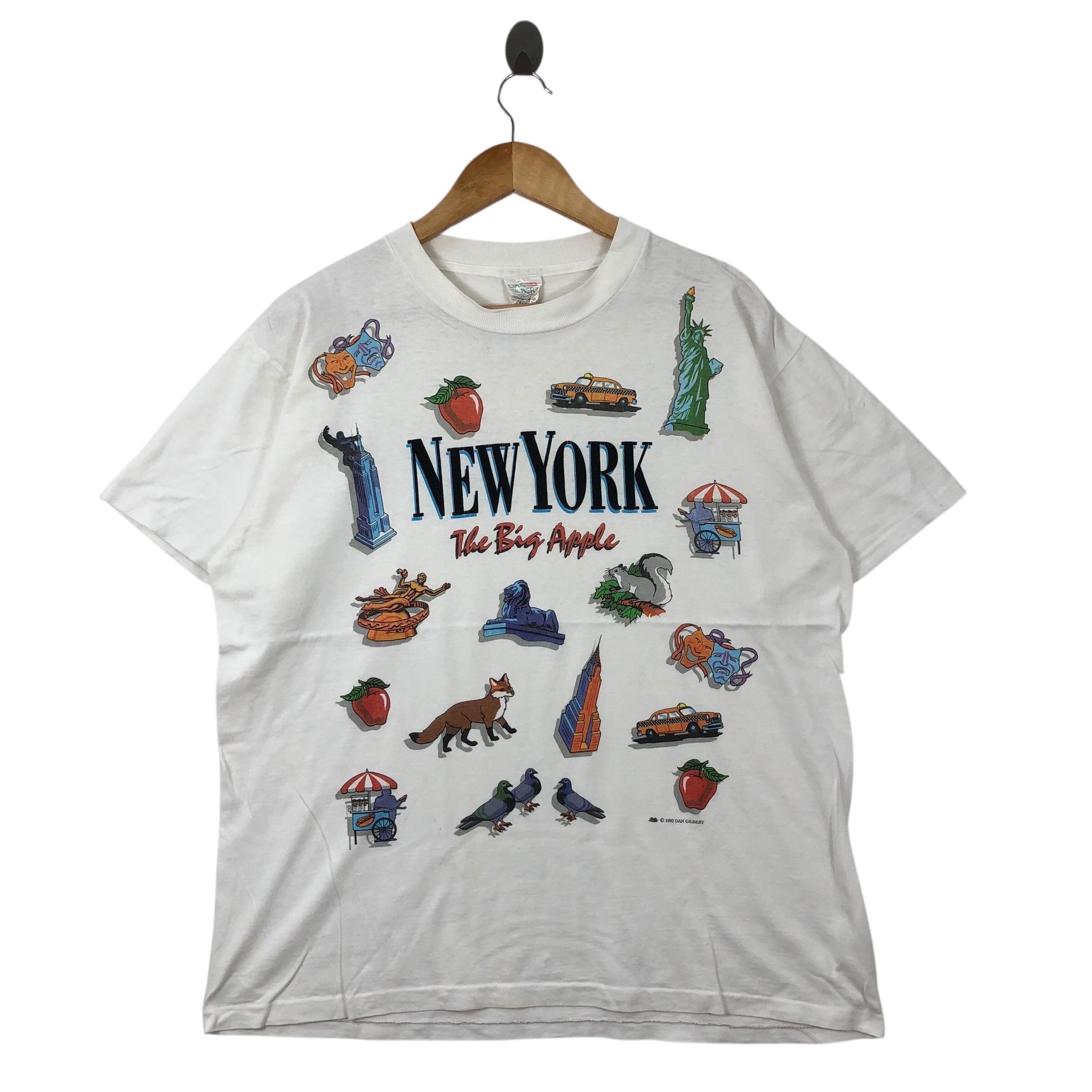 Vintage 1992 Dan Gilbert New York City Big Apple T-shirt L, Single