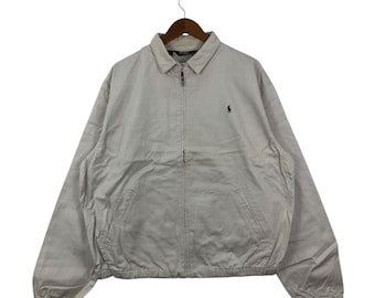 Vintage Rare POLO Rl by RALPH LAUREN Stripe Harrington Jacket - Etsy