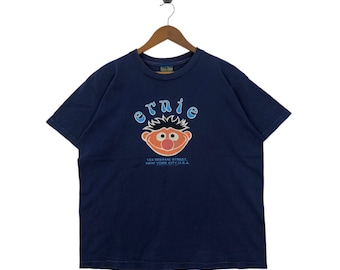 Vintage 90s Sesame Street Ernie Elmo JIM HENSON Tee Shirt