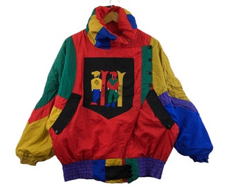 Vintage New Regina Jacket Color Block Snowboarding Ski