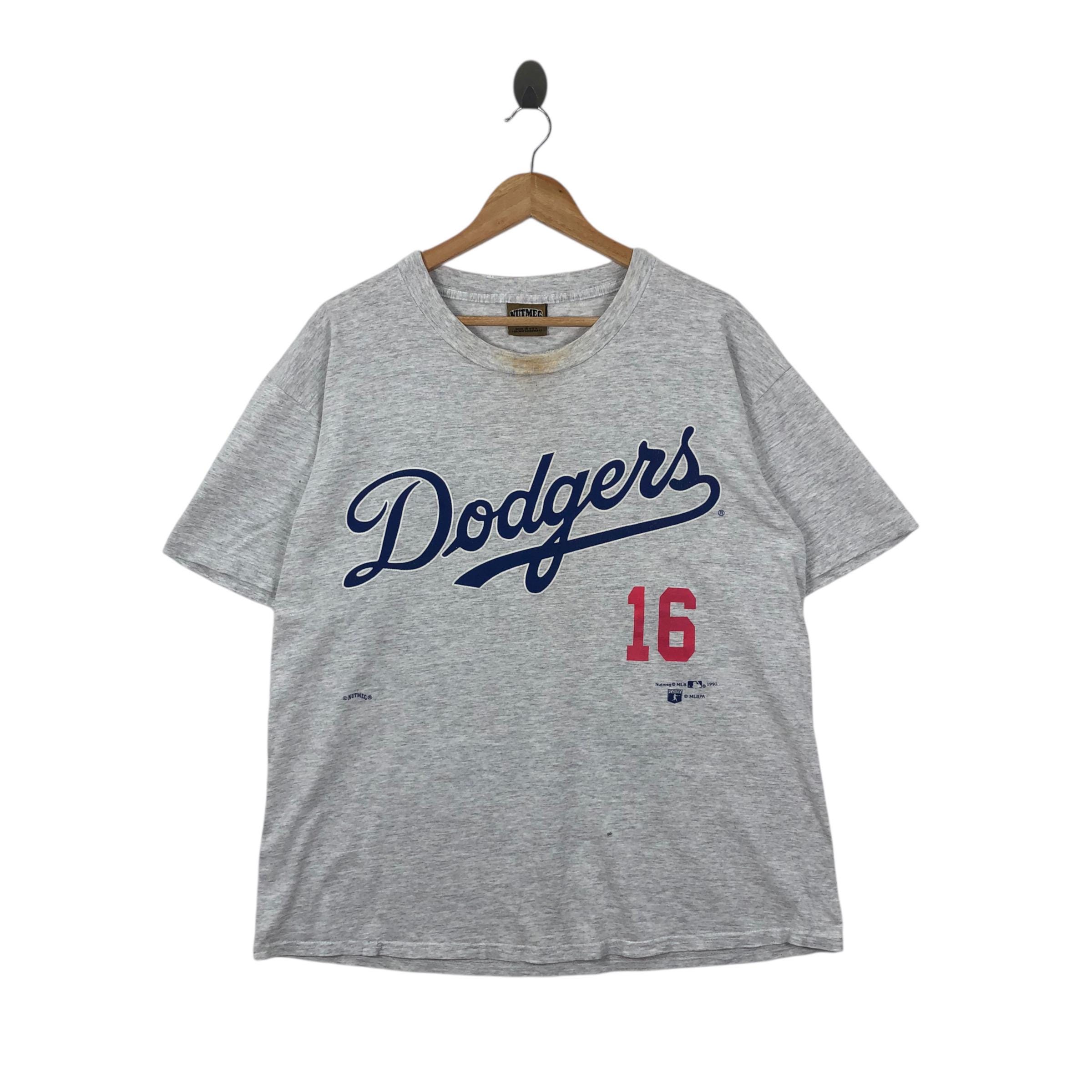 Vintage 90s DODGERS Nomo 16 Tee Shirt MLB Nutmeg Tag Size L - Etsy