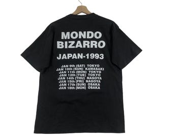 Vintage 1993 RAMONES Mondo Bizarro Tour Japan Gem Tag Size L