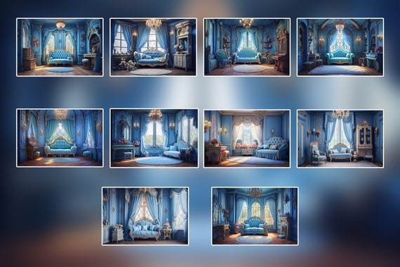 背景ボード　PRINCESS ROOM〜PASTEL BLUE 背景ボード PRINCESS ROOM〜PASTEL BLUE-取扱 店 大阪