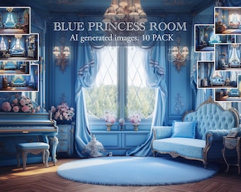 背景ボード　PRINCESS ROOM〜PASTEL BLUE 背景ボード PRINCESS ROOM〜PASTEL BLUE-取扱 店 大阪