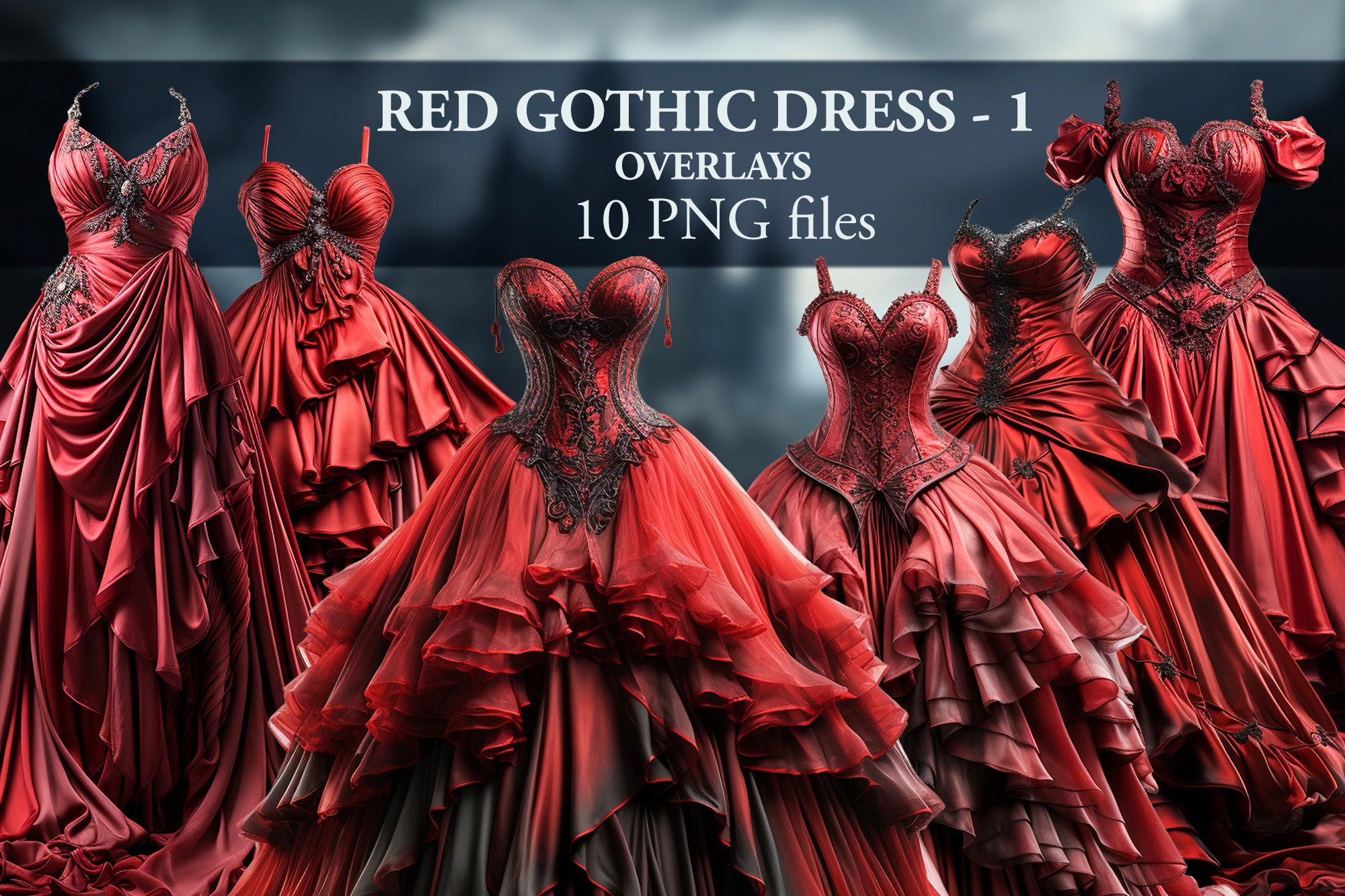 Red Gothic Dress 