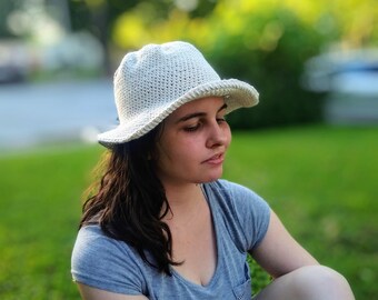 Sun Hat / Crochet Sun Hat / Wide Brim Hat