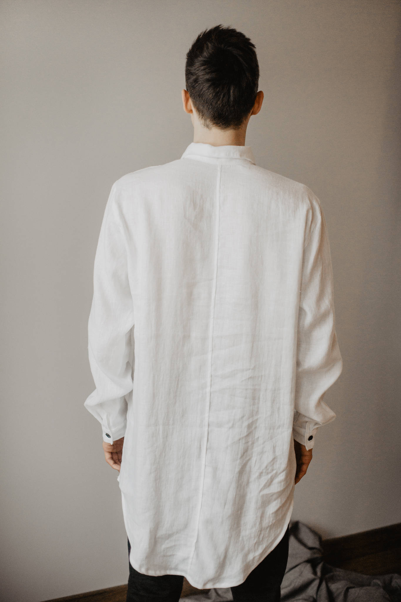 White Long Linen Shirt Mens Linen Shirt Men's Summer Shirt - Etsy