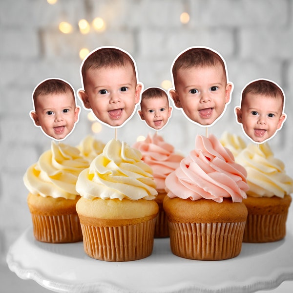 Face Cupcake Topper, Cupcake Topper, Cupcake Topper face, Baby Face Cupcake Topper, Face Topper, Cupcake Face Topper, face cupcake topper
