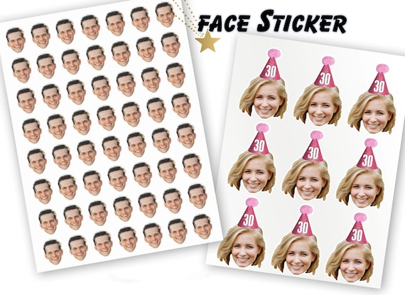 Face sticker, Personalized Photo Stickers, Custom face Sticker, Custom Photo Sticker, Personalize sticker, Waterproof Vinyl,