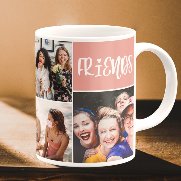 Photo Collage Mug, Custom Photo Collage Mug, 100% Custom Design , High Quality Photo Mug, Grade AAA Mug, Photo Enhancement