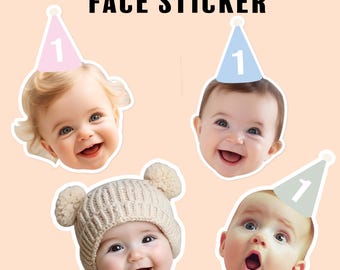 Personalized Stickers Face Sticker Custom Face Stickers Birthday Party Favors  Bachelorette Bachelor  Party decoration