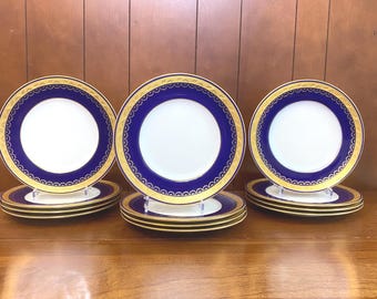 非常に珍しい！Thomas Goode & Co.のための見事なミントンの手描きのプレート。ロンドン