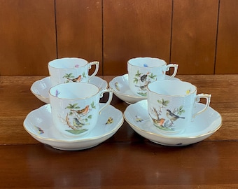 ヘレンド ロスチャイルド バード ティーポット＆蓋 #1602 ヴィンテージ