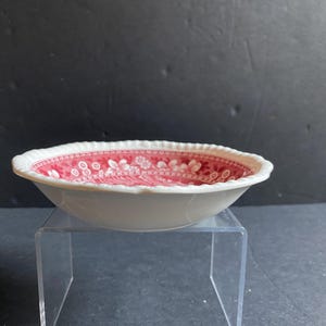 Copeland Spode Tower pink /red transferware bowl, old red mark, excellent condition!