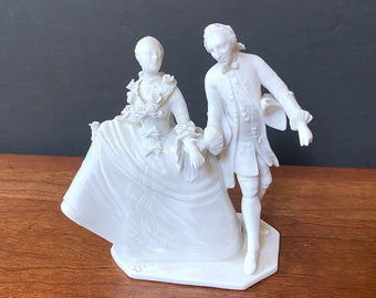 Nymphenburg Porzellan Figur: Bustelli Viktorianisches Tanzendes Paar