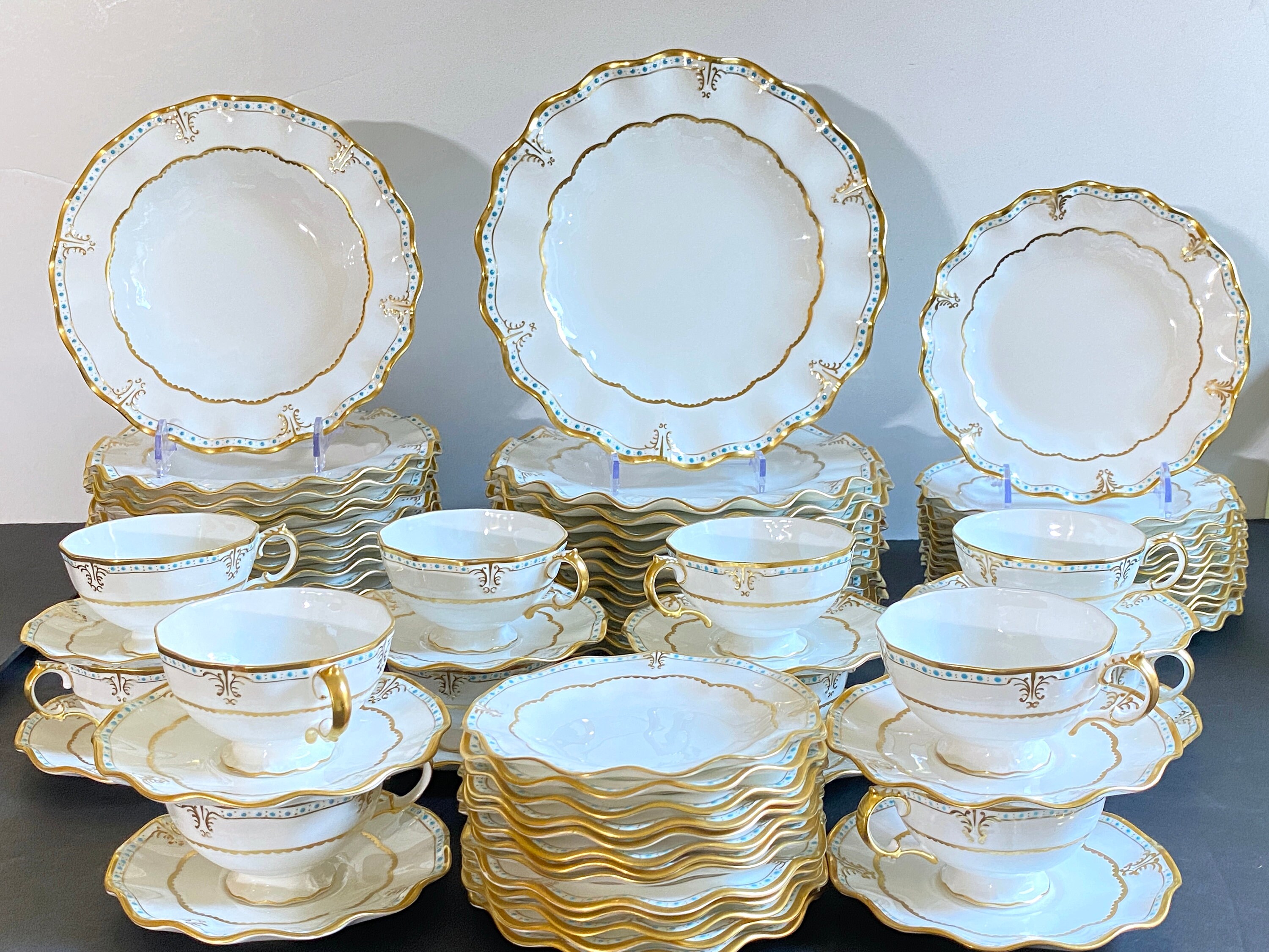 Vajilla de porcelana Royal Crown Derby LombardyA1127 para 12 75 piezas exquisita excelente estado Etsy Espana