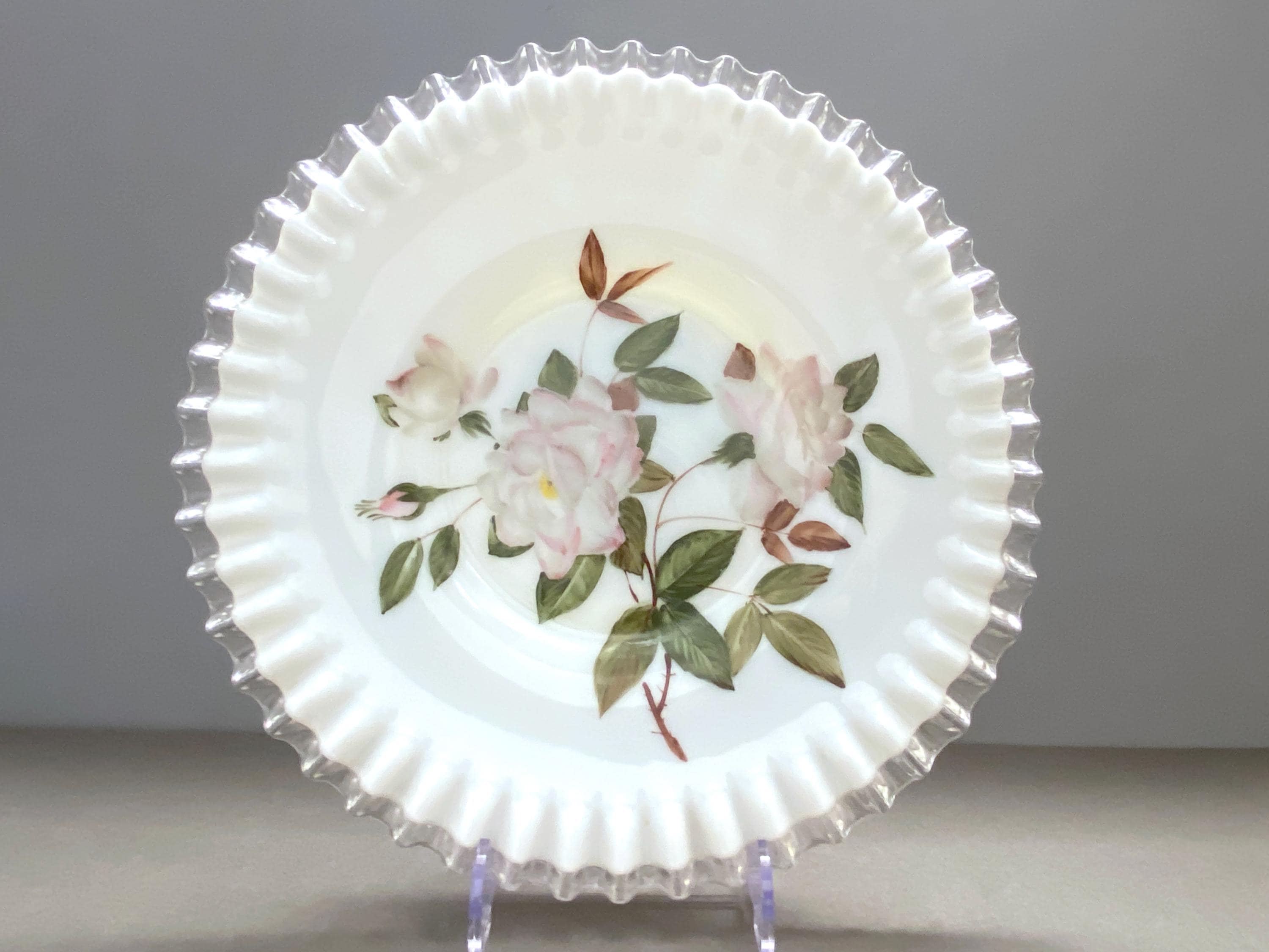 Fenton Silver Crest Dinner Plates - Etsy
