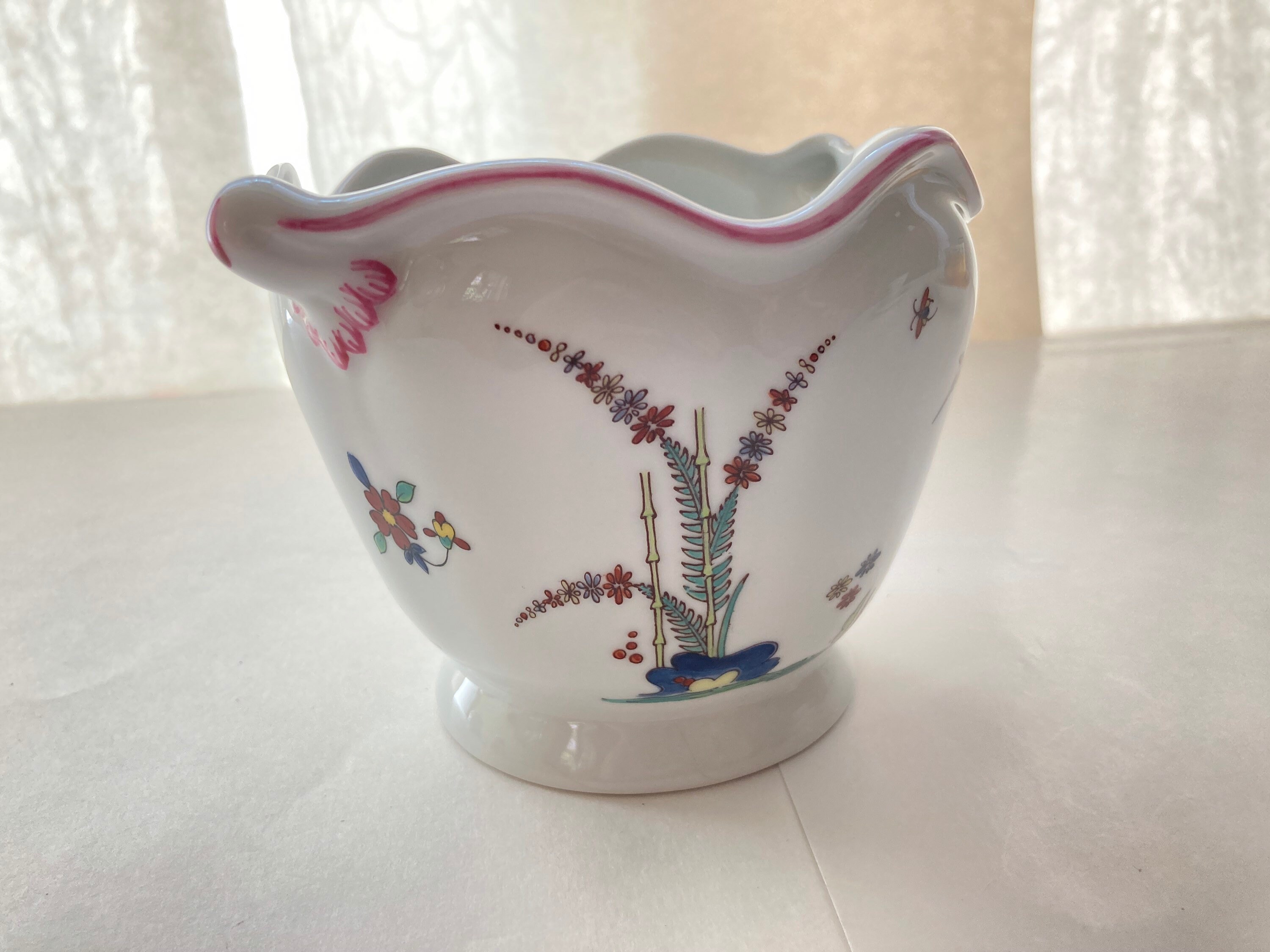 Rare Coquet limoges cachepot / indoor planter decorated in Etsy