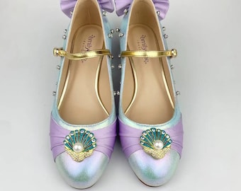 Ariel Mermaid Dreams Come True Parade GOLD Shoes _ RTS