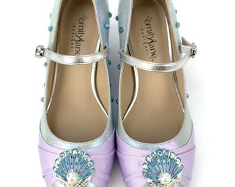 READY TO SHIP - Silver Ariel Parade Shoes