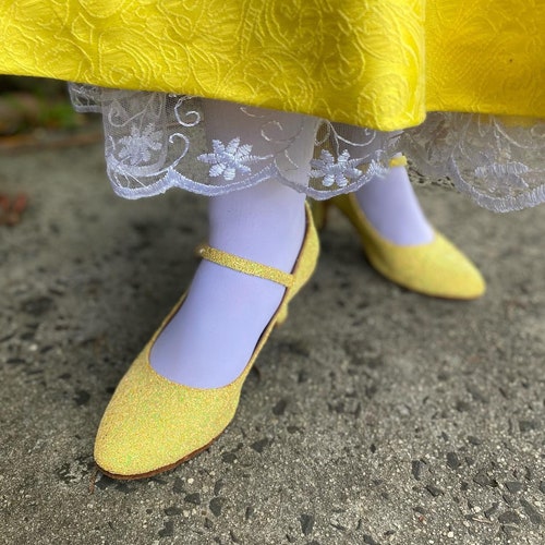 yellow character shoes
