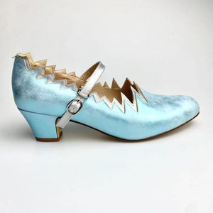 READY TO SHIP Park inspired Snow Queen Shoes- Low Heel