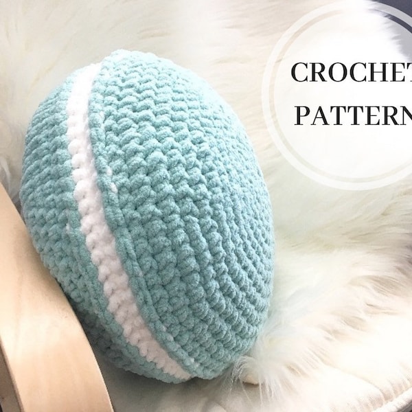 PDF PATTERN** French Macaron Pillow PDF Crochet Pattern - Crochet Decor Pillow - Amigurumi Macaron - Beginner Crochet Pattern - Easy Crochet